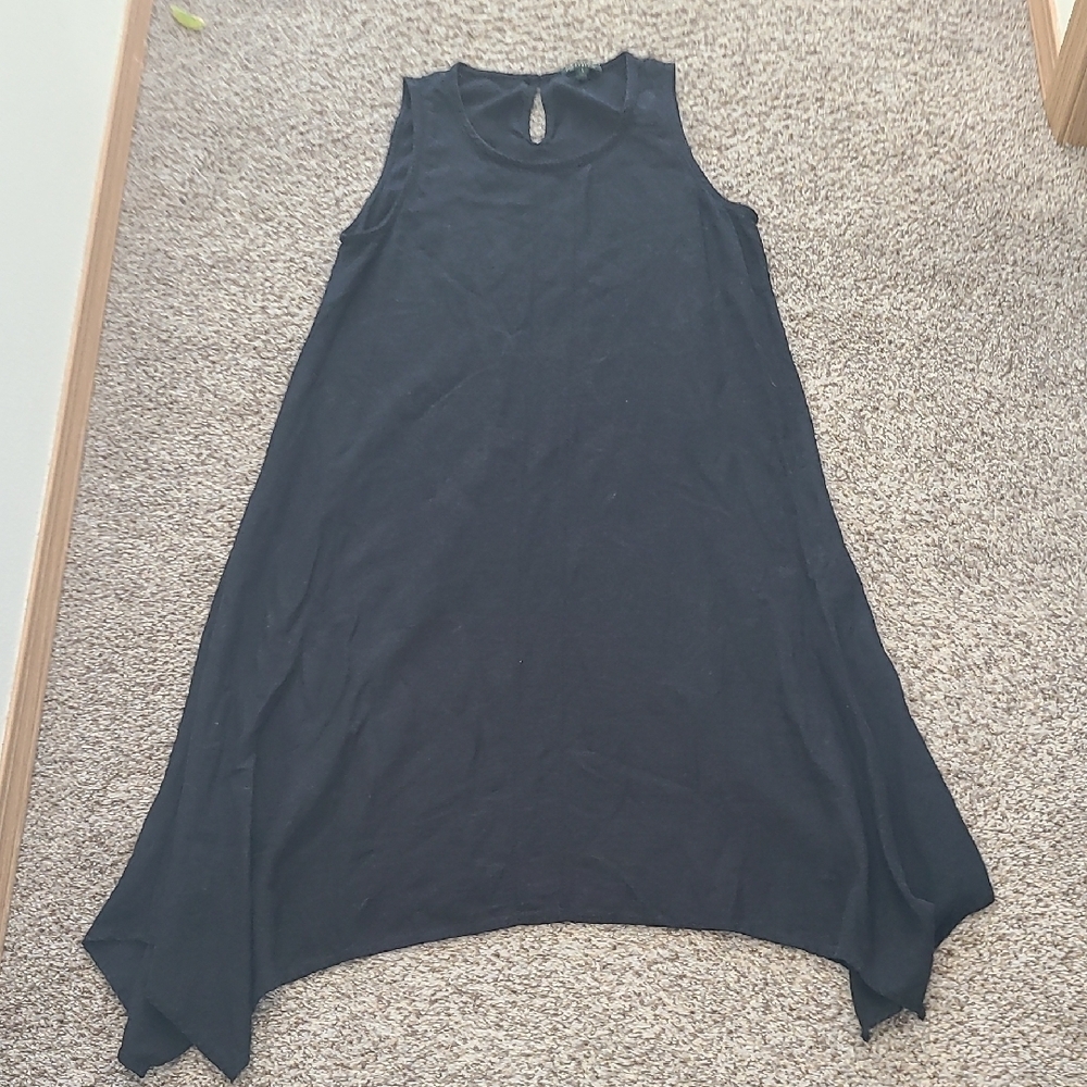 For Cynthia Asymmetrical Black Dress